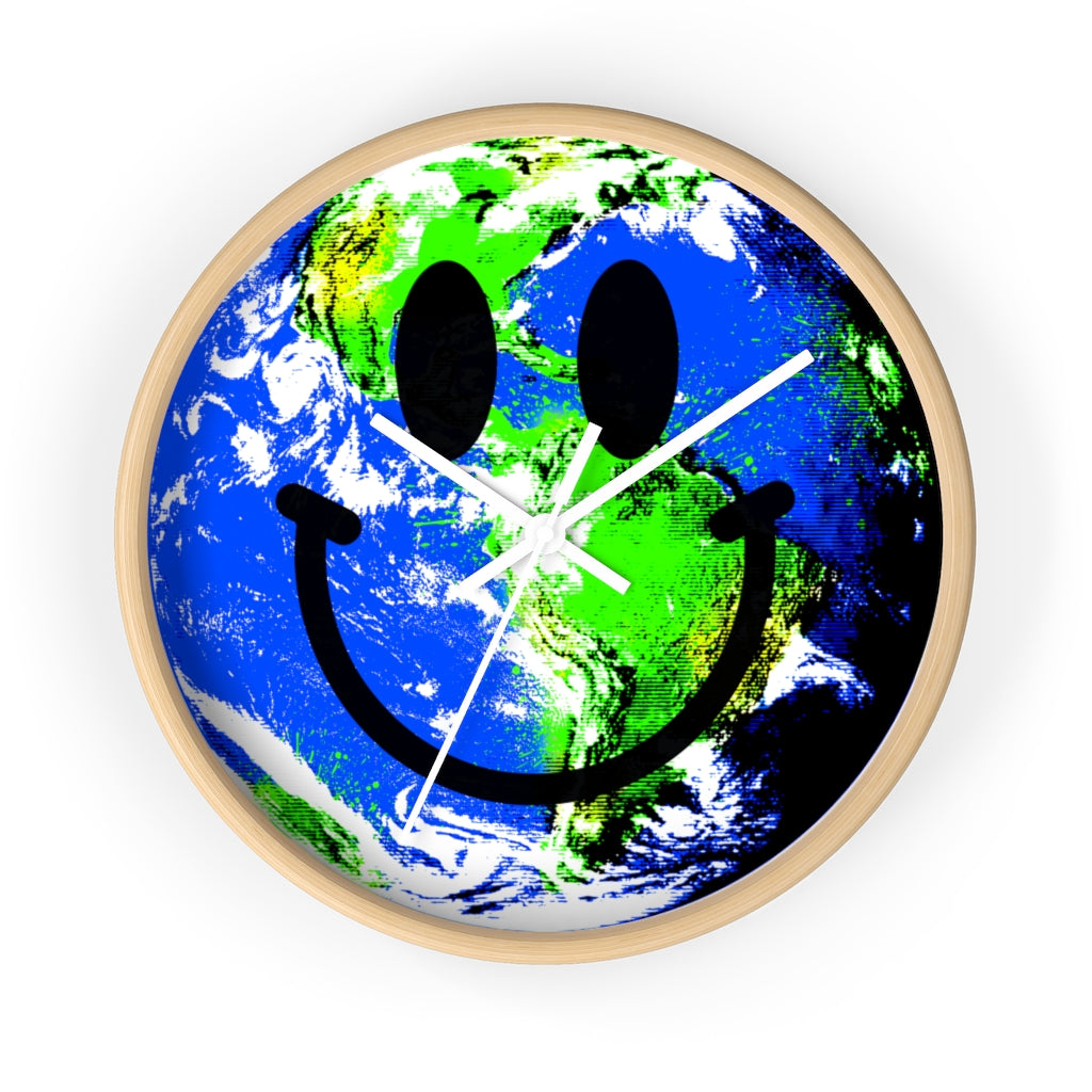 "Happy Earth" Wall clock