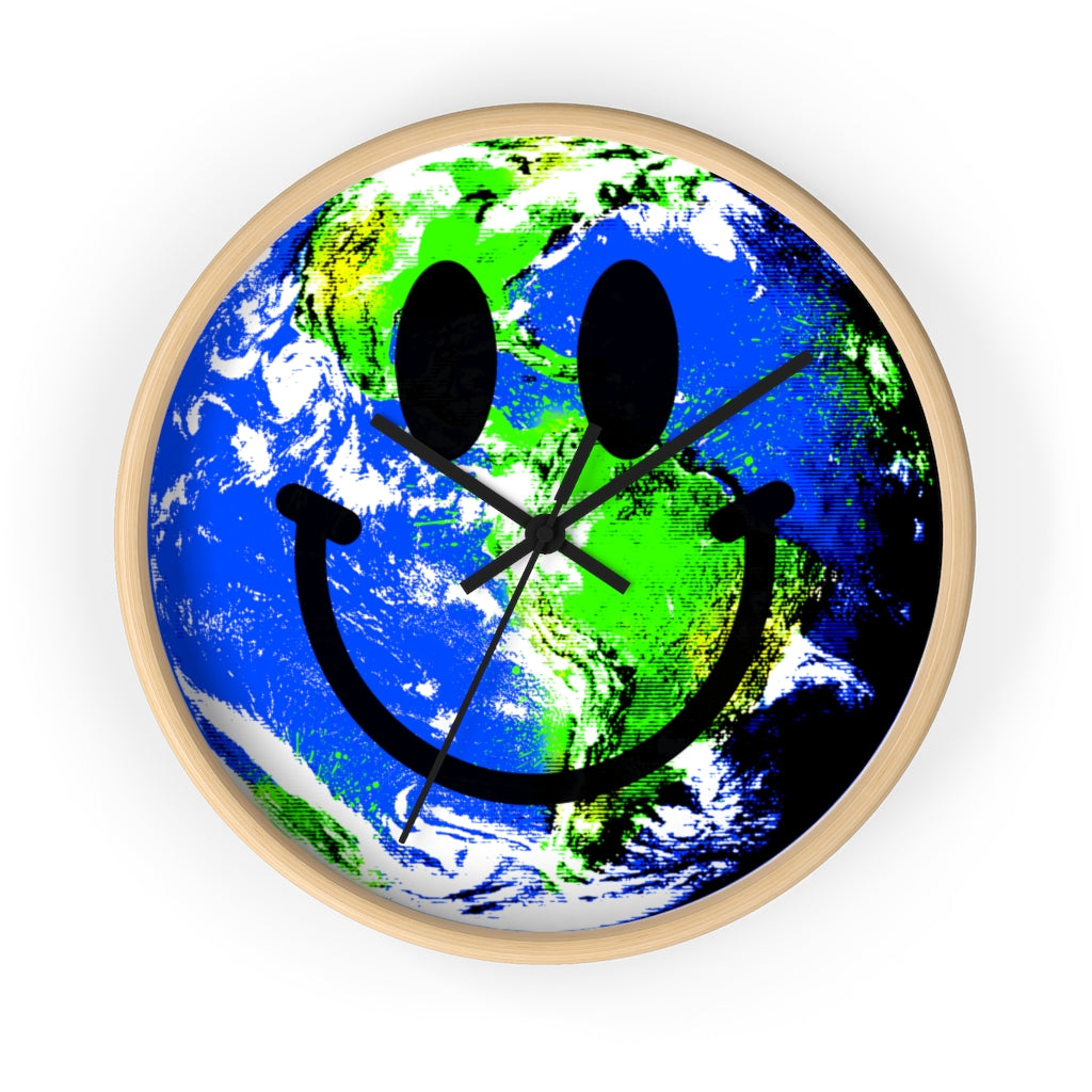 "Happy Earth" Wall clock